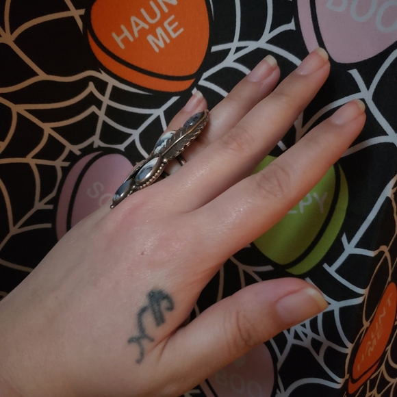 Aesthetic Arrest Dendritic Agate 4 stone ring Artisan Handmade - Picture 3 of 6